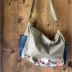 Better Life Bags leather and cloth satchel.